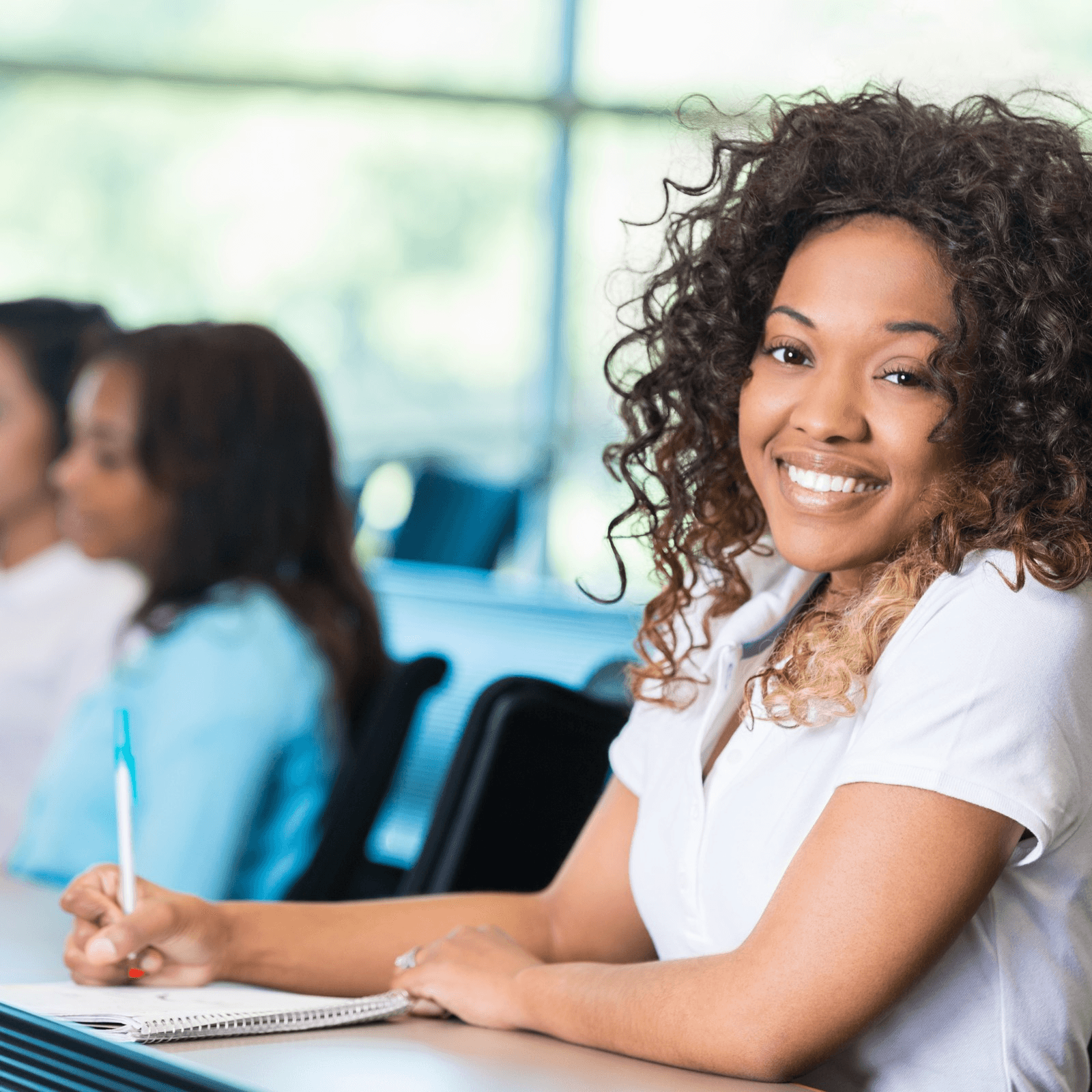 Students collaborating on startup ideas