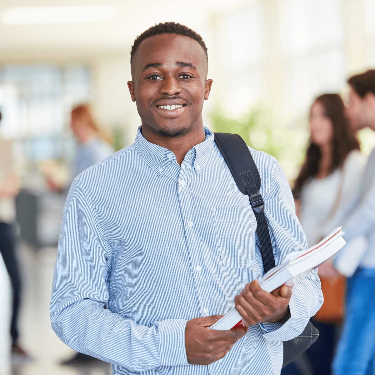 Students collaborating on startup ideas